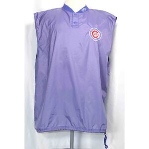 Vintage Rawlings Chicago Cubs MLB Baseball Muted Blue  Vented Vest Men's Size XL
